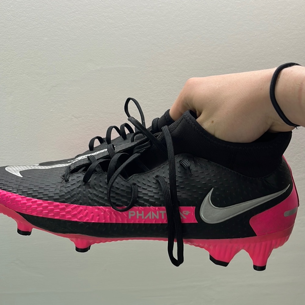 Pink and black Nike cleats size 11.5